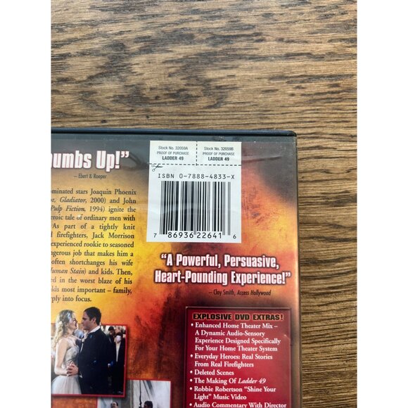 Ladder 49 2005 DVD Full Screen Joaquin Phoenix John Travolta Drama Pre-Owned - Picture 4 of 4